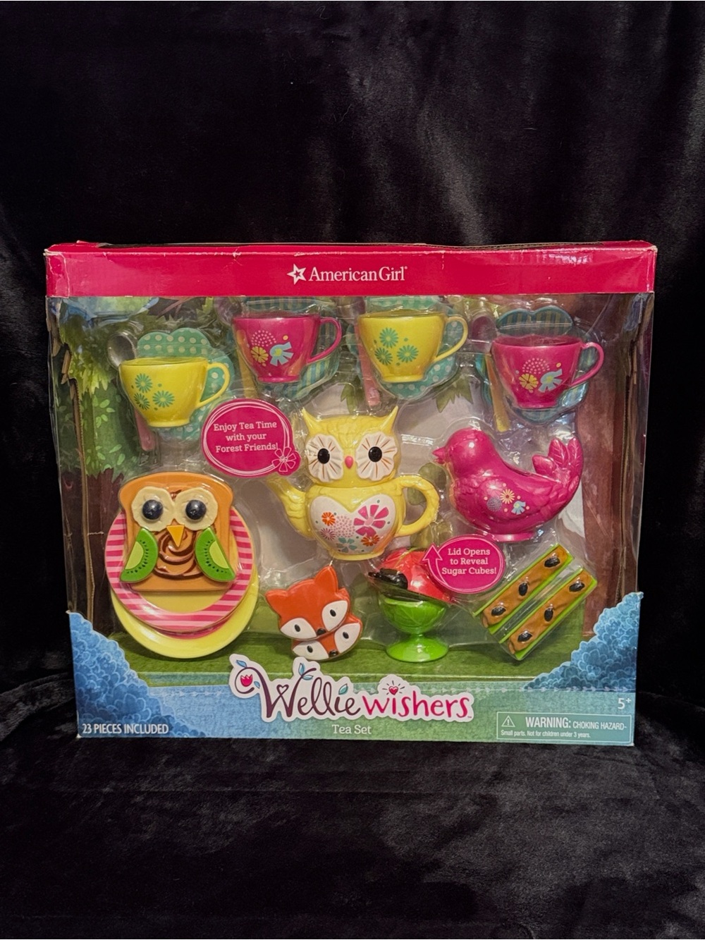2017 American Girl Wellie Wishers 23Pc Toy Tea Set